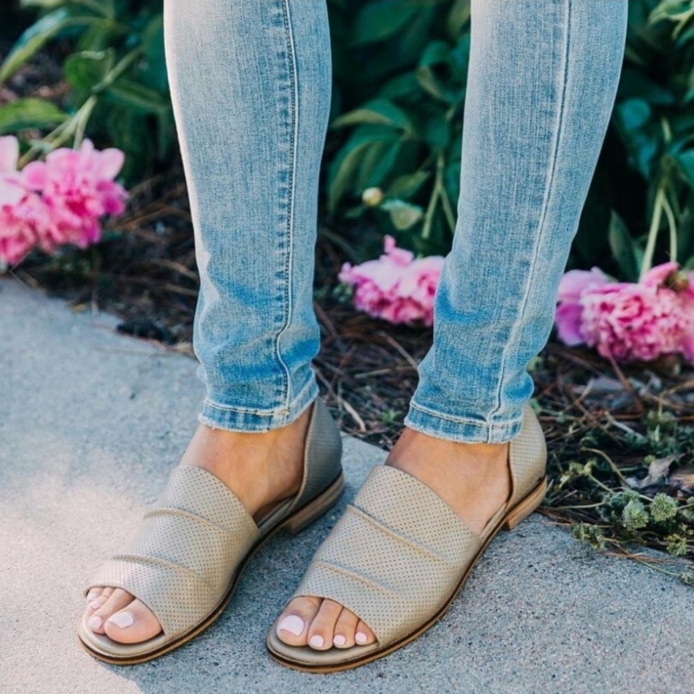 Mi.iM Perforated Slip On Sandals